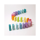 Pastel Duo – Set de Construction en Bois