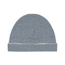 Bonnet nouveau né - Bleu Gris / Crème