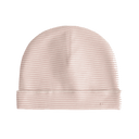 Bonnet nouveau né - Vieux rose / crème