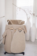 Gigoteuse en laine sans manches - Sable/brune