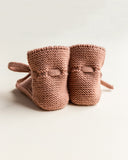 Chaussons laine - Terracotta