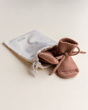 Chaussons laine - Terracotta