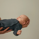 Combinaison bébé à pression - Bleu gris