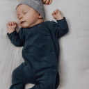 Combinaison nouveau-né à pressions – Gris bleu