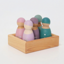 Amis des maths en bois – Set de 5 figurines