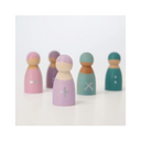 Amis des maths en bois – Set de 5 figurines