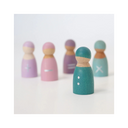 Amis des maths en bois – Set de 5 figurines