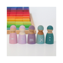 Amis des maths en bois – Set de 5 figurines