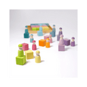 Blocs de Construction Cubiques en Bois – 36 pièces