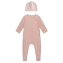 Combinaison nouveau-né à pressions – Vieux rose
