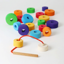 Jeu d’Enfilage en Bois – 19 pièces