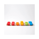 Set de 6 Voitures en Bois – Arc-en-Ciel