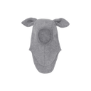 Cagoule laine lapin - Gris mélangé