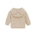 Veste en laine avec petites oreilles - Camel mélange