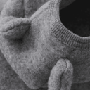 Veste en laine avec petites oreilles - Gris mélangé