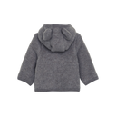 Veste en laine avec petites oreilles - Gris mélangé