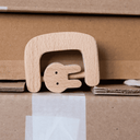 Hochet d'éveil en bois - Lapin