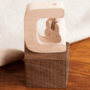 Hochet d'éveil en bois - Lapin