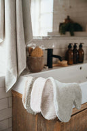 Gant de toilette bébé Dijon Daily - Blanc Chaud