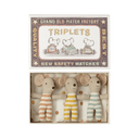 Triplés Souris Bébé - avec boîte d’allumettes