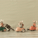 Voiture souris corail