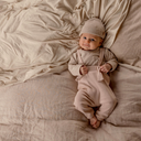 Pantalon à bretelles - Vieux rose