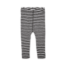 Legging en laine ligné - Bleu / gris