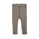 Legging en laine ligné - Brun / blanc