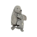 Peluche Phoque Bouillotte grise | Petite