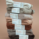 Collants à bretelles côtelés avec pieds – Peanut Blend