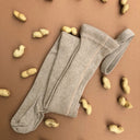 Collants à bretelles côtelés avec pieds – Peanut Blend