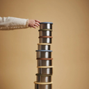 Steel trio Large - Terracotta