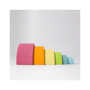 Arc-en-Ciel Pastel en Bois – 6 pièces