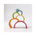 Arc-en-Ciel Pastel en Bois – 6 pièces
