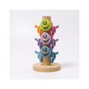 Jeu de Tri en Bois – 12 Tiges Arc-en-Ciel