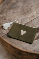 Porte-monnaie Love - olive