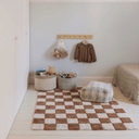 Tapis Lavable Kitchen Tiles - Toffee